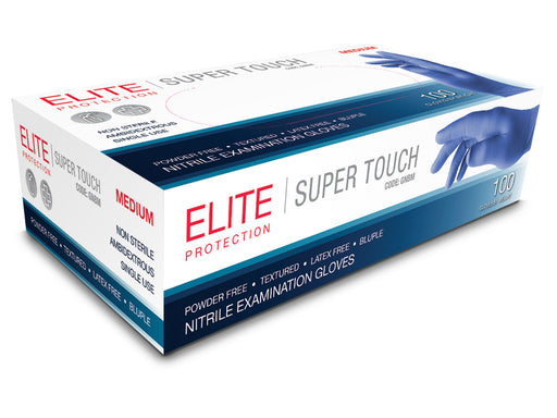 Elite Protection Nitrile Powder Free Blue Gloves 100s Box