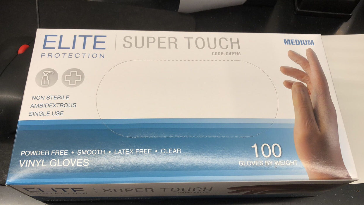 Elite Protection Super Touch Medium Gloves 100s Box