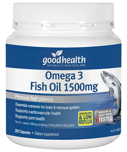 GHP Omega 3 Fish Oil 1500mg 400caps