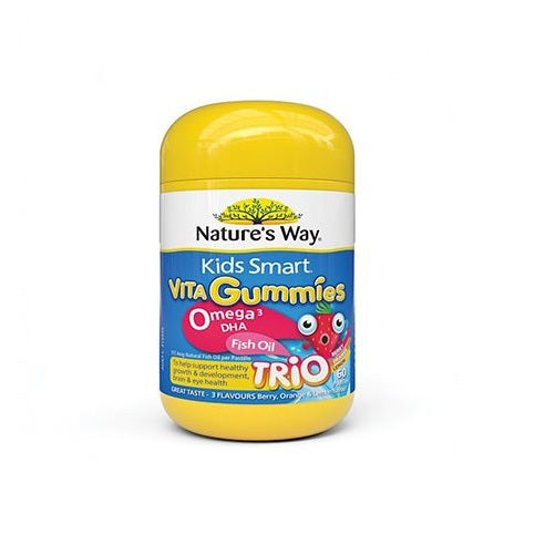 Nature's Way Kids Smart Vita Gummies Omega-3 DHA Fish Oil Trio 60s